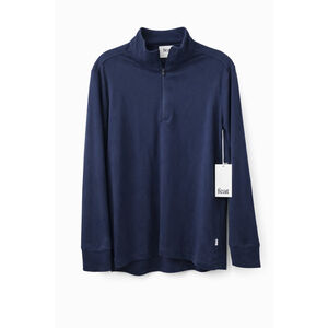 Feat Roam Quarter Zip Navy Blue Pullover Unisex Size M NWT Athletic Performance